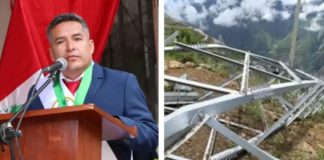 Bronca por torres atacadas en Pataz Bronca por torres atacadas en Pataz