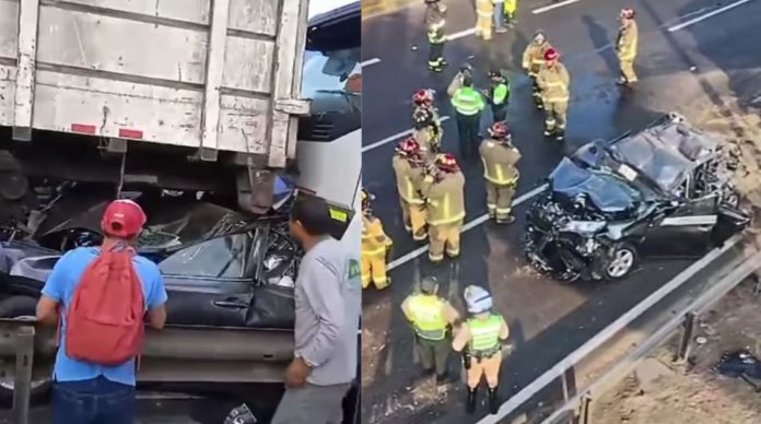 Cinco heridos en choque múltiple