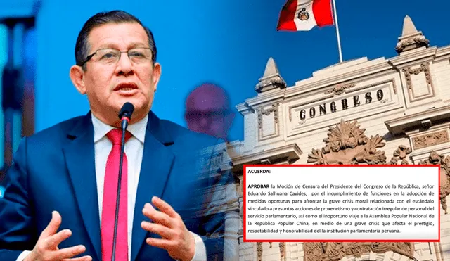 Congreso: Honor y Democracia impulsa censura contra Eduardo Salhuana Congreso: Honor y Democracia impulsa censura contra Eduardo Salhuana
