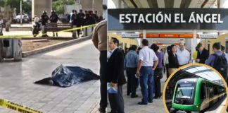 Le vuelan la cabeza en estación del tren