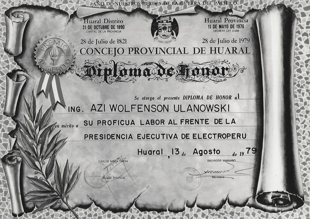 Proficua Labor fernte a la P. de Electroperu