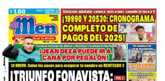 Portada Diario El Men (03/01/2025)