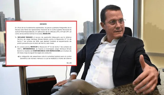 Poder Judicial revoca prisión preventiva contra Barata Poder Judicial revoca prisión preventiva contra Barata