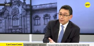 Oscorima: "Uno de sus sobrinos ingresó con el reloj puesto"