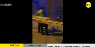 Comas: Extorsionadores dejan explosivo en la puerta de colegio