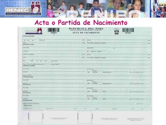 Acta de partida de nacimiento