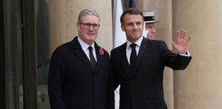 Keir Starmer y Emmanuel Macron
