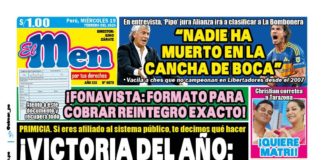 Portada Diario El Men (19/02/2025)