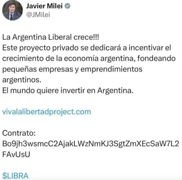 X: Javier Milei - Viva la libertad project
