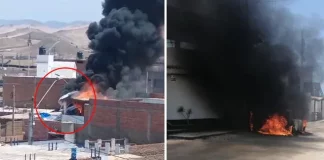 Avioneta se estrella contra vivienda en la Panamericana Sur