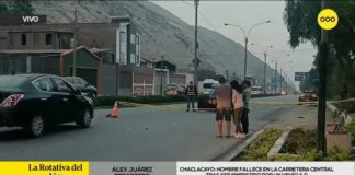 Chaclacayo: Hombre fue embestido por un vehículo Chaclacayo: Hombre fue embestido por un vehículo