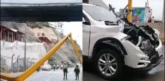 Conductor salvó de morir tras caída de metálica en su camioneta