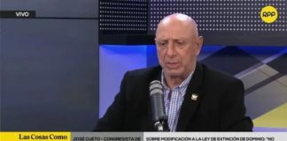 José Cueto: "Yo voté en contra de esta norma"