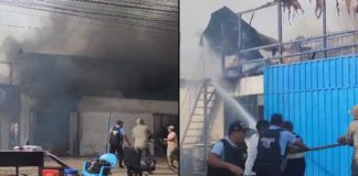 Incendio dejó un herido y daños materiales en taller mecánico Incendio dejó un herido y daños materiales en taller mecánico