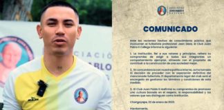 Poder Judicial dictó comparecencia con restricciones a Jean Deza