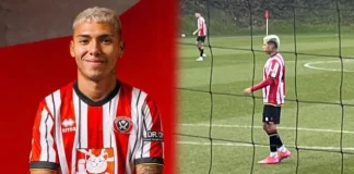 Jefferson Cáceres anotó en la goleada de Sheffield United