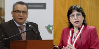 ministro del Interior, Juan José Santiváñez, presentó ante el Congreso de la República, una denuncia constitucional contra la fiscal de la Nación, Delia Espinoza