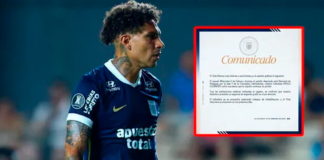 Alianza Lima publicó parte médico de Paolo Guerrero