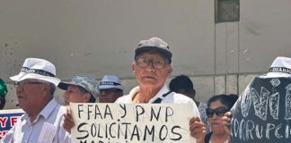 Pensionistas de la Policía Nacional y las Fuerzas Armadas