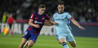 Barcelona enfrenta a Osasuna por partido pendiente Barcelona enfrenta a Osasuna por partido pendiente