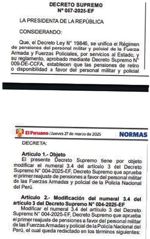 Decreto Supremo Nº 057-2025-EF