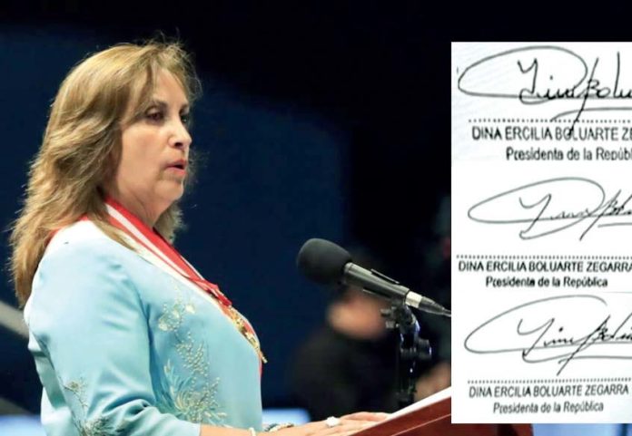 Dina Boluarte publicó 3 decretos con firma falsa Dina Boluarte publicó 3 decretos con firma falsa