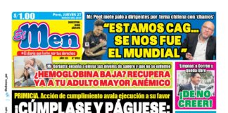 Portada Diario El Men (27/02/2025)