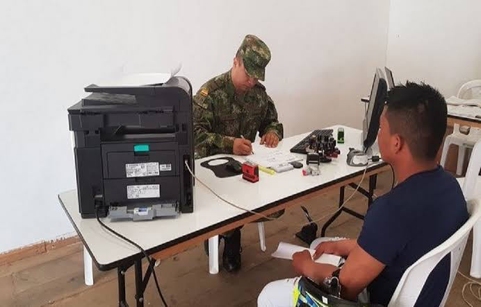 Inscripción libreta militar