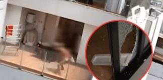 Loco hirió a niña con fuente de losa