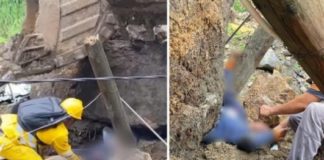 Roca se desprendió y aplastó a mujer