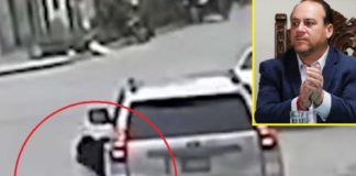 alcalde del distrito de Pimentel, Enrique Navarro Cacho Sousa, arrastra con su camioneta a la ex reina de belleza Fiorella Ramírez Chopitea