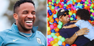 Jefferson Farfán lleva a su hija a su centro comercial KM40