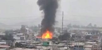 Ancón: Incendio consume viviendas de asentamiento humano