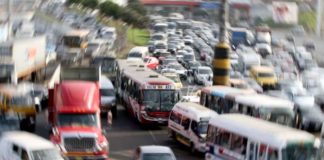 Callao registra congestión vehicular por obras