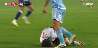 Hubo penal sobre Alan Cantero El VAR explicó la polémica