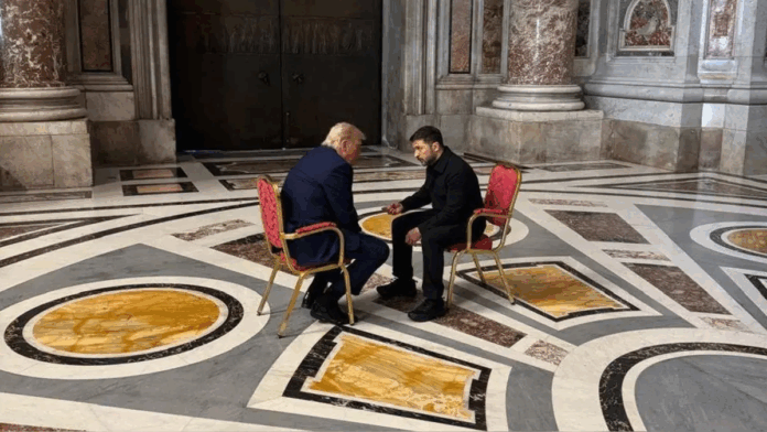 El funeral del papa Francisco reúne a Trump con Zelenski