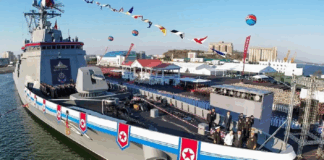 Corea del Norte presentó nuevo destructor multipropósito