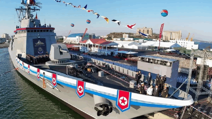 Corea del Norte presentó nuevo destructor multipropósito