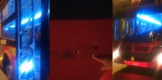 Balean bus en pleno paro de transportistas