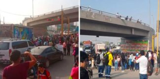 Bloquean carretera para exigir arreglo de puentes