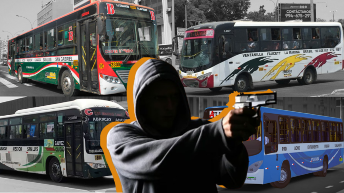 70% de empresas de transporte público formal son extorsionadas