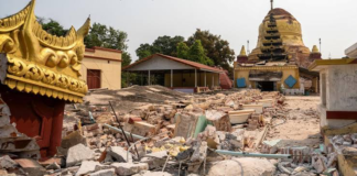 Sismo, considerado el más fuerte registrado en Myanmar