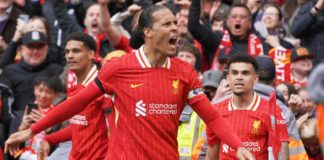Liverpool a dos pasos del título de liga de Inglaterra