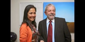 Nadine Heredia llegó a la base aérea de Brasilia como asilada