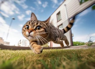 ¿Por qué mi gato corre como un loco sin motivo aparente?