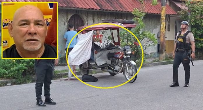 Acribillan a periodista radial delante de hijo