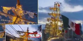 Choque de buque mexicano deja 2 muertos