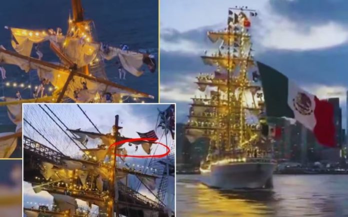 Choque de buque mexicano deja 2 muertos