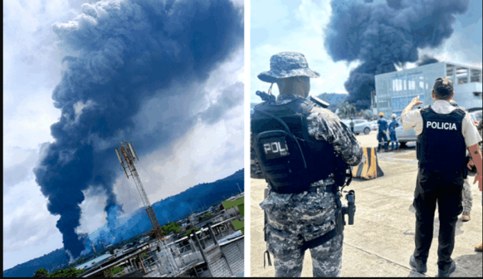 Ecuador asustado por explosión de refinería Ecuador asustado por explosión de refinería