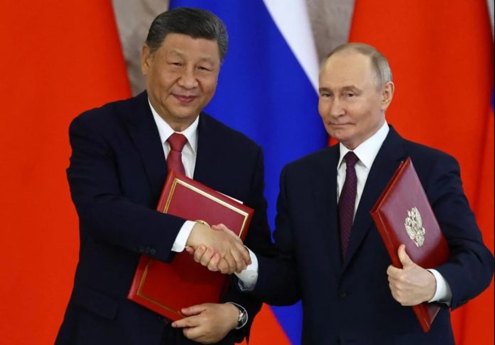 El líder chino, Xi Jinping, y el presidente ruso, Vladimir Putin